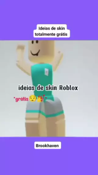 ideias de skin de graça do roblox